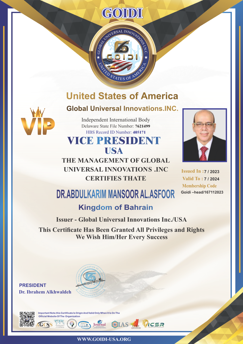 Certificate DR.ABDULKARIM MANSOOR AL.ASFOOR 